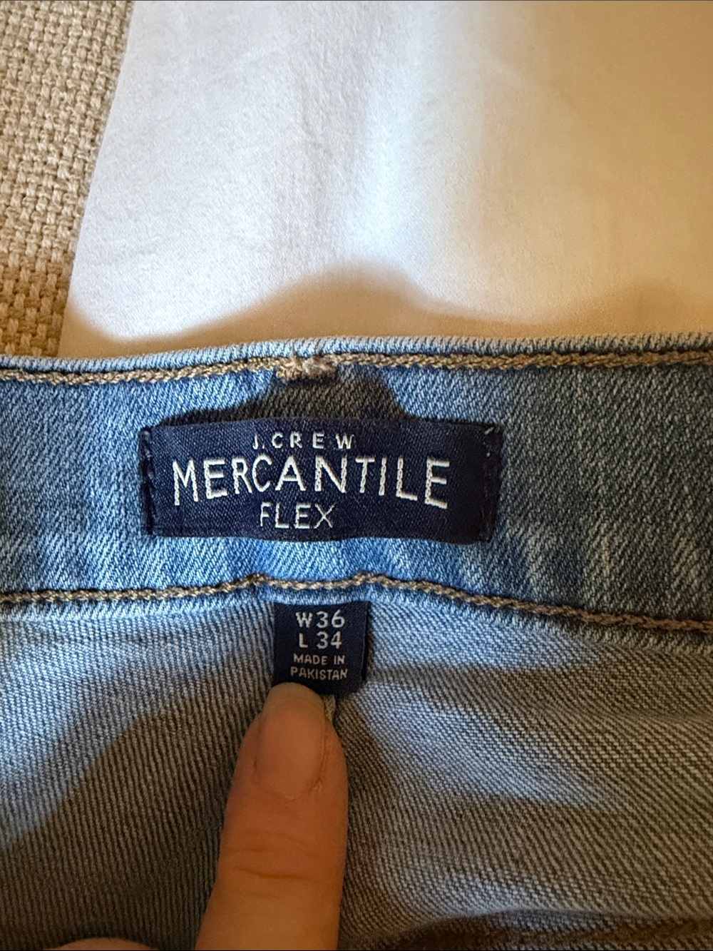 J. Crew Mercantile Flex Slim Jeans in Light Blue Denim - Picture 2 of 5